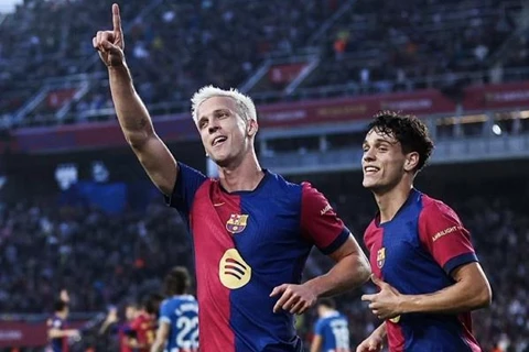برشلونة يعلن تفاصيل إصابة داني أولمو.. ومدة غيابه